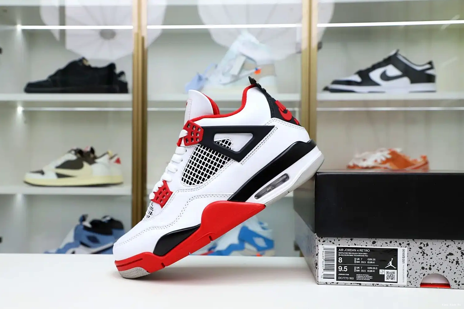 2012 'FIRE RED' AIR Kimikick JORDAN 4 RETRO 0804